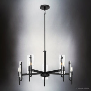 Urban Ambiance - Chandelier - UHP5073 Mediterranean Indoor Chandelier, 16 - 3/4''H x 30