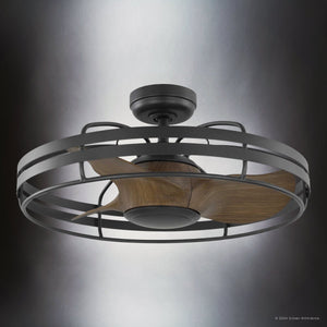 Urban Ambiance - Ceiling Fan - UHP9401 Urban Loft Indoor Ceiling Fan, 13 - 5/8''H x 26