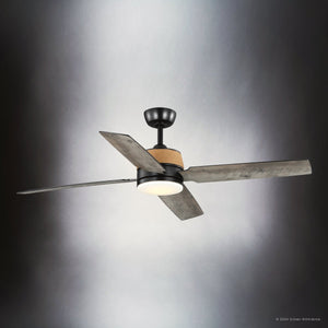 Urban Ambiance - Ceiling Fan - UHP9452 Modern Farmhouse Indoor Ceiling Fan, 15 - 1/2''H x 56