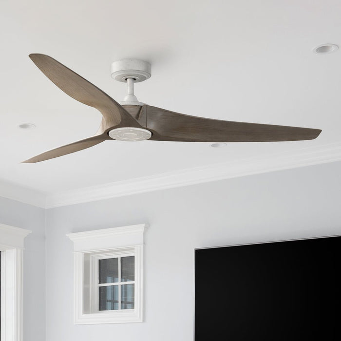 UHP9460 Minimalist Indoor Ceiling Fan, 11-1/4''H x 60"W x 60''D, Cottage White Finish, Townsville Collection