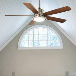 Urban Ambiance - Ceiling Fan - UHP9461 New Traditional Indoor Ceiling Fan, 14 - 3/4''H x 52"W x 52''D, Brushed Nickel Finish, Yoxford Collection -