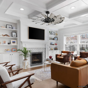 Urban Ambiance - Ceiling Fan - UHP9470 Tuscan Indoor Ceiling Fan, 17 - 3/8''H x 52