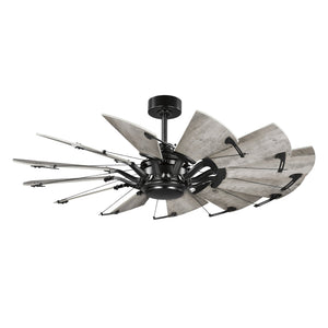 Urban Ambiance - Ceiling Fan - UHP9470 Tuscan Indoor Ceiling Fan, 17 - 3/8''H x 52