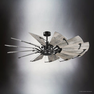 Urban Ambiance - Ceiling Fan - UHP9472 Tuscan Indoor Ceiling Fan, 17 - 3/8''H x 60
