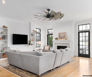 Urban Ambiance - Ceiling Fan - UHP9472 Tuscan Indoor Ceiling Fan, 17 - 3/8''H x 60