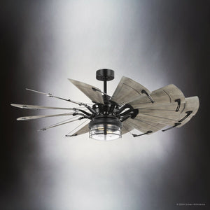 The Urban Ambiance UHP9478 Tuscan Indoor Ceiling Fan from the Saybrook Collection, sized 26-1/4''H x 60