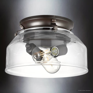 The UHP9480 Tuscan Indoor Ceiling Fan from Urban Ambiance's Saybrook Collection showcases a stylish design with an architectural bronze finish, measuring 24-1/8''H x 52
