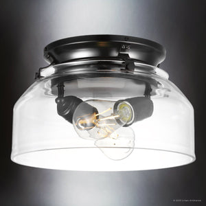 The UHP9482 Tuscan Indoor Ceiling Fan from Urban Ambiance's Saybrook Collection features a matte black finish and measures 24-1/8''H x 52''W x 52''D. Its sophisticated design seamlessly blends modern style with timeless appeal, enhancing any room.
