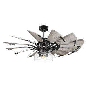 The UHP9482 Tuscan Indoor Ceiling Fan from Urban Ambiance's Saybrook Collection, measuring 24-1/8''H x 52