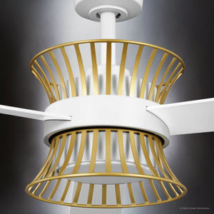 Urban Ambiance - Ceiling Fan - UHP9501 Bohemian Indoor Ceiling Fan, 14 - 3/4''H x 55 - 5/16