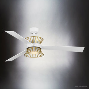 Urban Ambiance - Ceiling Fan - UHP9501 Bohemian Indoor Ceiling Fan, 14 - 3/4''H x 55 - 5/16