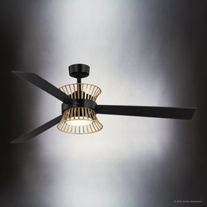Urban Ambiance - Ceiling Fan - UHP9502 Bohemian Indoor Ceiling Fan, 14 - 3/4''H x 55 - 5/16