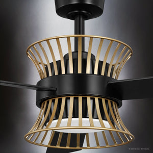 Urban Ambiance - Ceiling Fan - UHP9502 Bohemian Indoor Ceiling Fan, 14 - 3/4''H x 55 - 5/16