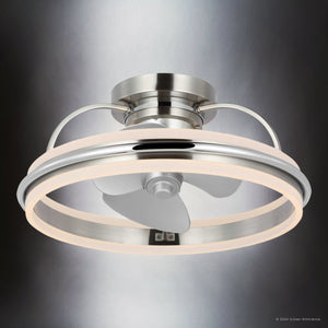 Urban Ambiance - Ceiling Fan - UHP9510 Contemporary Indoor Ceiling Fan, 8 - 3/4''H x 20 - 3/4