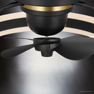 Urban Ambiance - Ceiling Fan - UHP9511 Contemporary Indoor Ceiling Fan, 8 - 3/4''H x 20 - 3/4
