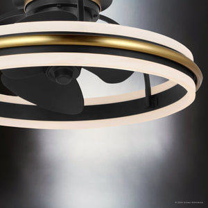 Urban Ambiance - Ceiling Fan - UHP9511 Contemporary Indoor Ceiling Fan, 8 - 3/4''H x 20 - 3/4