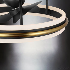 Urban Ambiance - Ceiling Fan - UHP9511 Contemporary Indoor Ceiling Fan, 8 - 3/4''H x 20 - 3/4