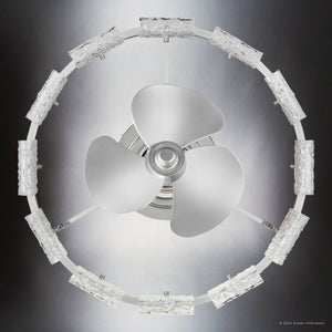 Urban Ambiance - Ceiling Fan - UHP9530 Mediterranean Indoor Ceiling Fan, 9 - 3/4''H x 20