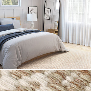Urban Ambiance - UJR0151 Luxury Hand-Woven Natural Low-Pile Rug -