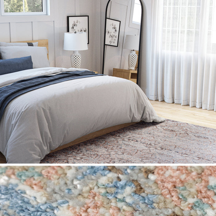 UJR0190 Luxury Power-Loomed Synthetic Low-Pile Rug