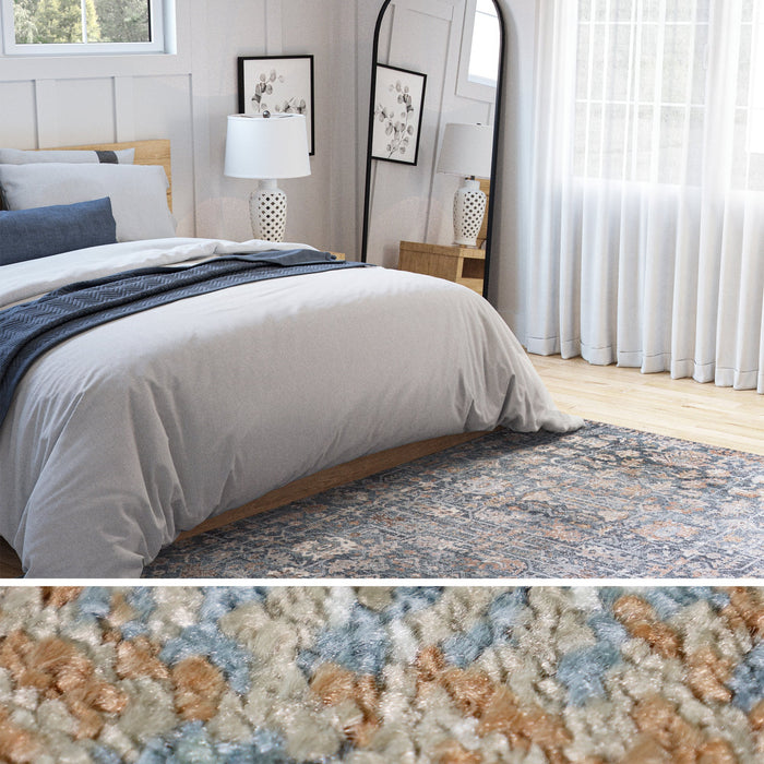 UJR0191 Luxury Power-Loomed Synthetic Low-Pile Rug