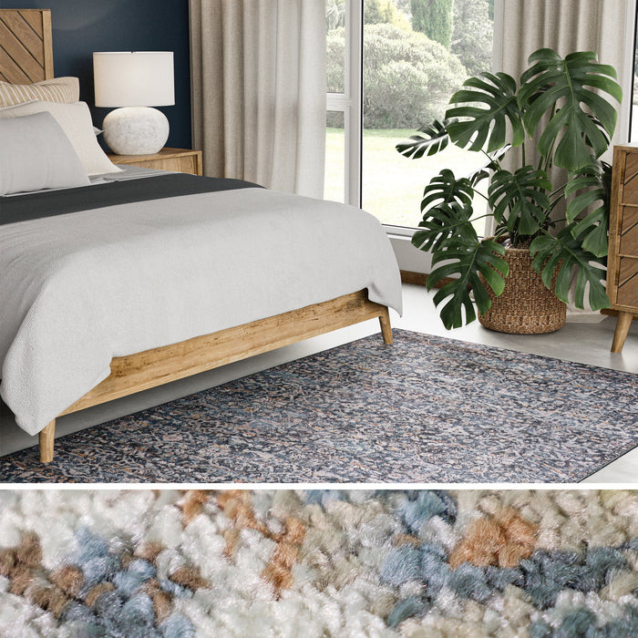 UJR0192 Luxury Power-Loomed Synthetic Low-Pile Rug