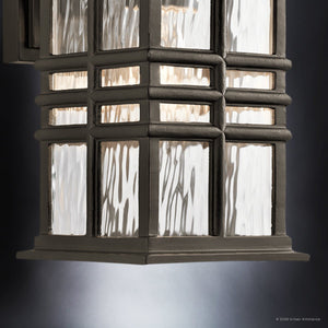 Urban Ambiance - Wall Sconce - UKC10001 Craftsman Outdoor Wall Sconce, 12''H x 6.5''W x 7.5''Dep, Olde Bronze Finish, Lyndale Collection - 
