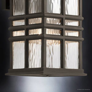 Urban Ambiance - Wall Sconce - UKC10004 Craftsman Outdoor Wall Sconce, 14.25''H x 8''W x 9''Dep, Olde Bronze Finish, Lyndale Collection - 