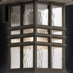 Urban Ambiance - Wall Sconce - UKC10004 Craftsman Outdoor Wall Sconce, 14.25''H x 8''W x 9''Dep, Olde Bronze Finish, Lyndale Collection - 