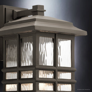 Urban Ambiance - Wall Sconce - UKC10007 Craftsman Outdoor Wall Sconce, 17.5''H x 9.5''W x 10.5''Dep, Olde Bronze Finish, Lyndale Collection - 