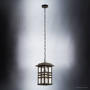 Urban Ambiance - Pendant - UKC10013 Craftsman Outdoor Pendant, 18''H x 9.5''W x 9.5''Dep, Olde Bronze Finish, Lyndale Collection - 