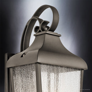 Urban Ambiance - Wall Sconce - UKC10023 Rustic Outdoor Wall Sconce, 18.5''H x 8.5''W x 8''Dep, Olde Bronze Finish, Norwyn Collection - 
