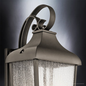 Urban Ambiance - Wall Sconce - UKC10025 Rustic Outdoor Wall Sconce, 21.5''H x 10''W x 9.5''Dep, Olde Bronze Finish, Norwyn Collection - 