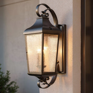 Urban Ambiance - Wall Sconce - UKC10027 Rustic Outdoor Wall Sconce, 31''H x 12''W x 11.25''Dep, Olde Bronze Finish, Norwyn Collection - 