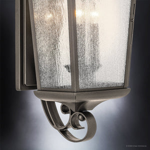 Urban Ambiance - Wall Sconce - UKC10027 Rustic Outdoor Wall Sconce, 31''H x 12''W x 11.25''Dep, Olde Bronze Finish, Norwyn Collection - 