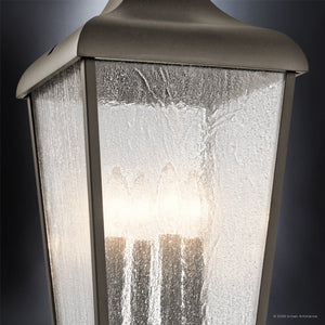 Urban Ambiance - Post Light - UKC10029 Rustic Outdoor Post Light, 21.75''H x 10''W x 10''Dep, Olde Bronze Finish, Norwyn Collection - 