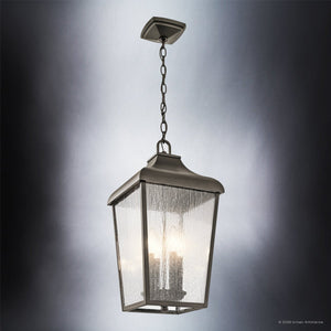 Urban Ambiance - Pendant - UKC10031 Rustic Outdoor Pendant, 19.75''H x 10''W x 10''Dep, Olde Bronze Finish, Norwyn Collection - 
