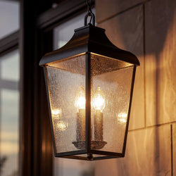Urban Ambiance - Pendant - UKC10031 Rustic Outdoor Pendant, 19.75''H x 10''W x 10''Dep, Olde Bronze Finish, Norwyn Collection - 
