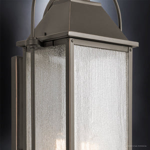 Urban Ambiance - Wall Sconce - UKC10045 Craftsman Outdoor Wall Sconce, 28.75''H x 12.5''W x 9.25''Dep, Olde Bronze Finish, Halbrook Collection - 