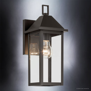 Urban Ambiance - Wall Sconce - UKC10052 Farmhouse Outdoor Wall Sconce, 14''H x 5.75''W x 7''Dep, Olde Bronze Finish, Colwyn Collection - 