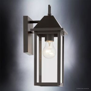 Urban Ambiance - Wall Sconce - UKC10052 Farmhouse Outdoor Wall Sconce, 14''H x 5.75''W x 7''Dep, Olde Bronze Finish, Colwyn Collection - 