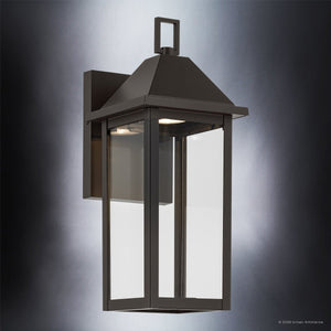Urban Ambiance - Wall Sconce - UKC10053 Farmhouse Outdoor Wall Sconce, 14''H x 5.75''W x 7''Dep, Olde Bronze Finish, Colwyn Collection - 