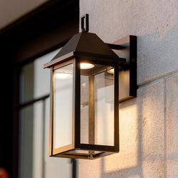 Urban Ambiance - Wall Sconce - UKC10053 Farmhouse Outdoor Wall Sconce, 14''H x 5.75''W x 7''Dep, Olde Bronze Finish, Colwyn Collection - 
