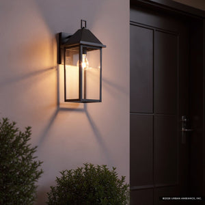 Urban Ambiance - Wall Sconce - UKC10056 Farmhouse Outdoor Wall Sconce, 16.75''H x 6.75''W x 8.25''Dep, Olde Bronze Finish, Colwyn Collection - 