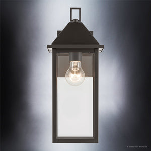 Urban Ambiance - Wall Sconce - UKC10056 Farmhouse Outdoor Wall Sconce, 16.75''H x 6.75''W x 8.25''Dep, Olde Bronze Finish, Colwyn Collection - 