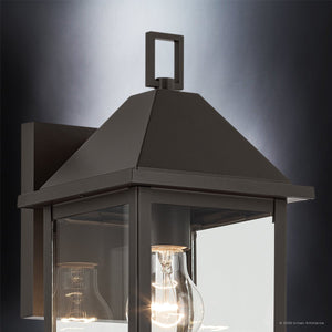 Urban Ambiance - Wall Sconce - UKC10056 Farmhouse Outdoor Wall Sconce, 16.75''H x 6.75''W x 8.25''Dep, Olde Bronze Finish, Colwyn Collection - 