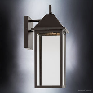 Urban Ambiance - Wall Sconce - UKC10057 Farmhouse Outdoor Wall Sconce, 16.75''H x 6.75''W x 8.25''Dep, Olde Bronze Finish, Colwyn Collection - 