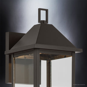 Urban Ambiance - Wall Sconce - UKC10057 Farmhouse Outdoor Wall Sconce, 16.75''H x 6.75''W x 8.25''Dep, Olde Bronze Finish, Colwyn Collection - 