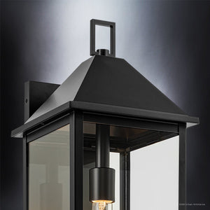 Urban Ambiance - Wall Sconce - UKC10058 Farmhouse Outdoor Wall Sconce, 22''H x 9''W x 10''Dep, Black Finish, Colwyn Collection - 