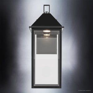 Urban Ambiance - Wall Sconce - UKC10059 Farmhouse Outdoor Wall Sconce, 22''H x 9''W x 10''Dep, Black Finish, Colwyn Collection - 